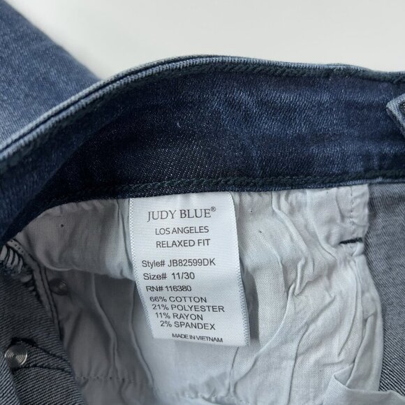 Judy Blue Relaxed Fit Jeans Womens Size 30 Ankle - Picture 9 of 9